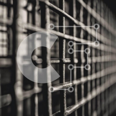 Intra Συλλεκτικό Ξύλινο Παζλ Plywood  4mm - Μαύρο και άσπρο σιδερένιο φράχτη Σε Ξύλινο Κουτί - Διαστάσεις Puzzle: 10x10 cm – 25 κομμάτια - Image 1