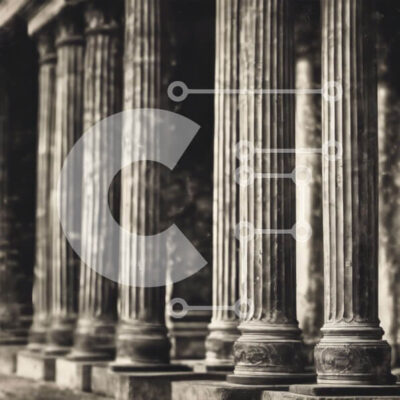 Intra Συλλεκτικό Ξύλινο Παζλ Plywood 4mm - Σειρά στηλών Σε Ξύλινο Κουτί - Διαστάσεις Puzzle: 10x10 cm – 25 κομμάτια - Image 1