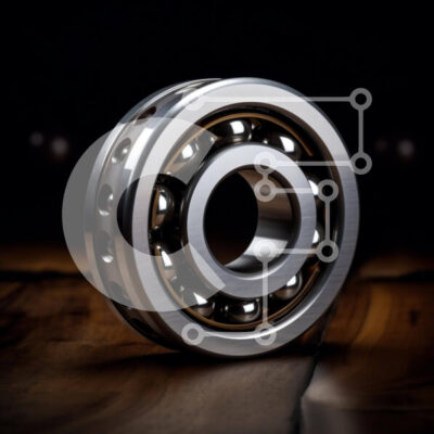 Intra Συλλεκτικό Ξύλινο Παζλ Plywood 4mm - Ρουλεμάν από ανοξείδωτο ατσάλι σε ξύλινη επιφάνεια Σε Ξύλινο Κουτί - Διαστάσεις Puzzle: 10x10 cm – 25 κομμάτια - Image 1