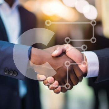 Intra Συλλεκτικό Ξύλινο Παζλ Plywood  4mm - Επιχειρηματίες χειραψία Σε Ξύλινο Κουτί - Διαστάσεις Puzzle: 10x10 cm – 25 κομμάτια - Image 1