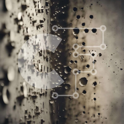 Intra Συλλεκτικό Ξύλινο Παζλ Plywood  4mm - Γκρο πλαν εικόνα του τοίχου με σταγονίδια νερού Σε Ξύλινο Κουτί - Διαστάσεις: 10x10 cm – 25 κομμάτια - Image 1