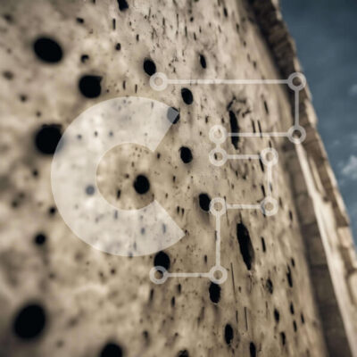 Intra Συλλεκτικό Ξύλινο Παζλ Plywood 4mm - Τοίχος με τρύπες από σφαίρες Σε Ξύλινο Κουτί - Διαστάσεις Puzzle: 10x10 cm – 25 κομμάτια - Image 1