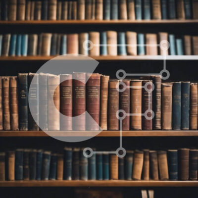 Intra Συλλεκτικό Ξύλινο Παζλ Plywood  4mm - Συλλογή παλαιών βιβλίων σε ξύλινα ράφια Σε Ξύλινο Κουτί - Διαστάσεις Puzzle: 10x10 cm – 25 κομμάτια - Image 1