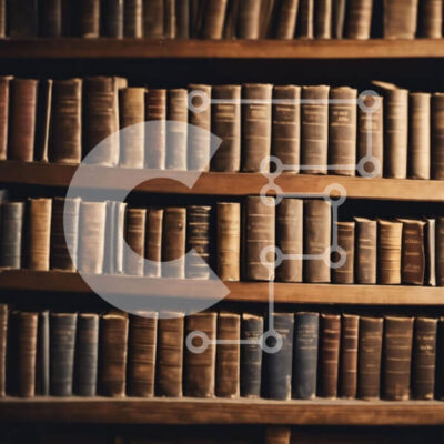 Intra Συλλεκτικό Ξύλινο Παζλ Plywood 4mm - Παλιό ράφι βιβλίων με τακτοποιημένα βιβλία Σε Ξύλινο Κουτί - Διαστάσεις Puzzle: 10x10 cm – 25 κομμάτια - Image 1