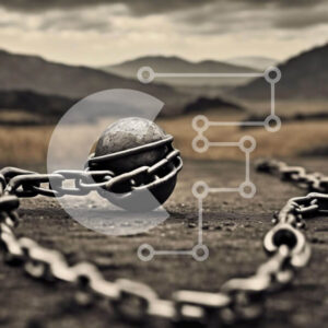 Intra Συλλεκτικό Ξύλινο Παζλ Plywood  4mm - Αντικείμενο αλυσοδεμένης μπάλας Σε Ξύλινο Κουτί - Διαστάσεις: 10x10 cm – 25 κομμάτια