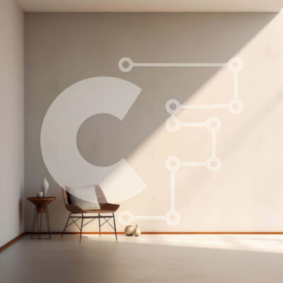 Intra Συλλεκτικό Ξύλινο Παζλ Plywood 4mm - Μινιμαλιστικό λευκό δωμάτιο με καρέκλα και φυτό σε γλάστρα Σε Ξύλινο Κουτί - Διαστάσεις Puzzle: 10x10 cm – 25 κομμάτια - Image 1