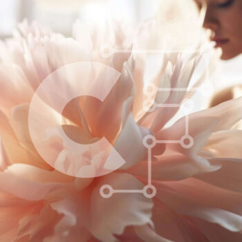 Intra Συλλεκτικό Ξύλινο Παζλ Plywood  4mm - Γυναίκα με τεράστιο ροζ λουλούδι Σε Ξύλινο Κουτί - Διαστάσεις Puzzle: 10x10 cm – 25 κομμάτια - Image 1