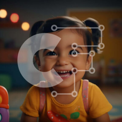 Intra Συλλεκτικό Ξύλινο Παζλ Plywood 4mm - Νεαρό κορίτσι που παίζει με τα παιχνίδια Σε Ξύλινο Κουτί - Διαστάσεις Puzzle: 10x10 cm – 25 κομμάτια - Image 1