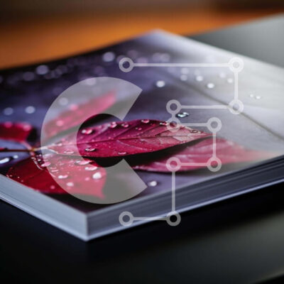 Intra Συλλεκτικό Ξύλινο Παζλ Plywood  4mm - Βιβλίο με κόκκινα φύλλα και σταγόνες νερού Σε Ξύλινο Κουτί - Διαστάσεις: 10x10 cm – 25 κομμάτια - Image 1