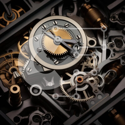 Intra Συλλεκτικό Ξύλινο Παζλ Plywood 4mm - Πολύπλοκα σχεδιασμένο μηχανικό ρολόι Σε Ξύλινο Κουτί - Διαστάσεις: 10x10 cm – 25 κομμάτια - Image 1