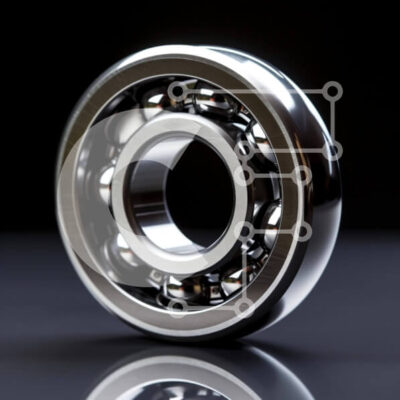 Intra Συλλεκτικό Ξύλινο Παζλ Plywood  4mm - Ρουλεμάν από ανοξείδωτο ατσάλι Σε Ξύλινο Κουτί - Διαστάσεις: 10x10 cm – 25 κομμάτια - Image 1