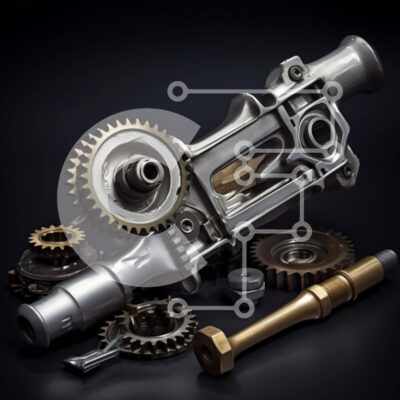 Intra Συλλεκτικό Ξύλινο Παζλ Plywood  4mm - Σύνθεση Μηχανικών Γραναζιών και Ανταλλακτικών Σε Ξύλινο Κουτί - Διαστάσεις Puzzle: 10x10 cm – 25 κομμάτια - Image 1