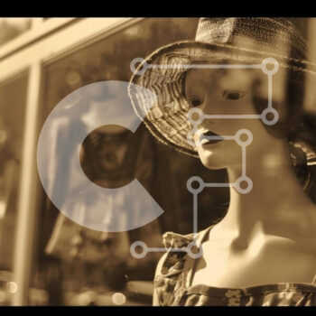 Intra Συλλεκτικό Ξύλινο Παζλ Plywood  4mm - Μοντέρνο μανεκέν στην κενή βιτρίνα Σε Ξύλινο Κουτί - Διαστάσεις Puzzle: 10x10 cm – 25 κομμάτια - Image 1