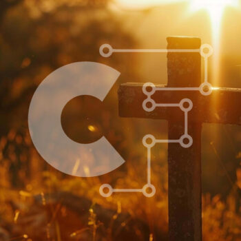 Intra Συλλεκτικό Ξύλινο Παζλ Plywood  4mm - Ξύλινος σταυρός στο ανοιχτό πεδίο στο ηλιοβασίλεμα Σε Ξύλινο Κουτί - Διαστάσεις Puzzle: 10x10 cm – 25 κομμάτια - Image 1