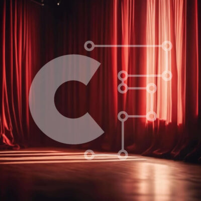 Intra Συλλεκτικό Ξύλινο Παζλ Plywood  4mm - Κενή σκηνή με κόκκινες κουρτίνες και ξύλινο πάτωμα Σε Ξύλινο Κουτί - Διαστάσεις Puzzle: 10x10 cm – 25 κομμάτια - Image 1