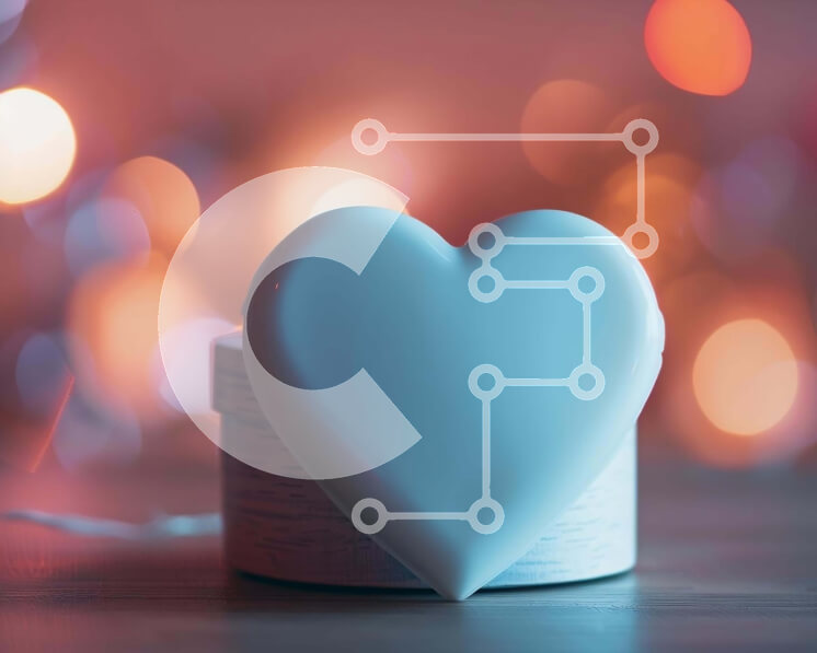 Intra Συλλεκτικό Ξύλινο Παζλ Plywood  4mm - Γοητευτικό αντικείμενο σε σχήμα καρδιάς με φώτα Bokeh Σε Ξύλινο Κουτί - Διαστάσεις: 10x10 cm – 25 κομμάτια