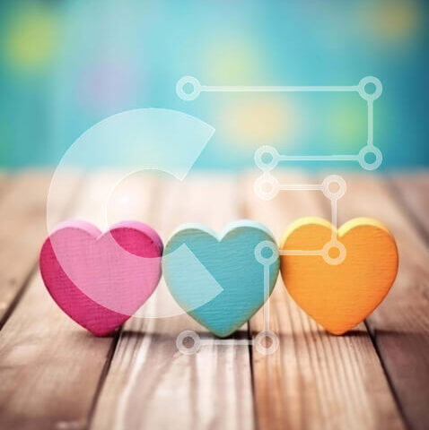 Intra Συλλεκτικό Ξύλινο Παζλ Plywood 4mm - Ξύλινες καρδιές στο τραπέζι Σε Ξύλινο Κουτί - Διαστάσεις Puzzle: 10x10 cm – 25 κομμάτια - Image 1