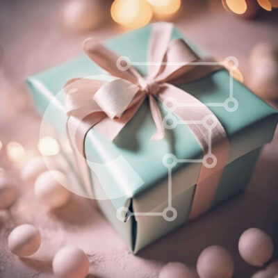 Intra Συλλεκτικό Ξύλινο Παζλ Plywood  4mm - Τυρκουάζ Κουτί δώρου Σε Ξύλινο Κουτί - Διαστάσεις: 10x10 cm – 25 κομμάτια - Image 1