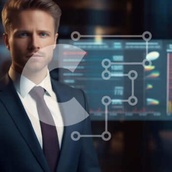 Intra Συλλεκτικό Ξύλινο Παζλ Plywood  4mm - Επιχειρηματίας στη διαδραστική οθόνη Σε Ξύλινο Κουτί - Διαστάσεις Puzzle: 10x10 cm – 25 κομμάτια - Image 1