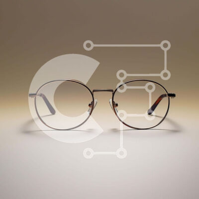 Intra Συλλεκτικό Ξύλινο Παζλ Plywood  4mm - Ζευγάρι γυαλιά σε σκούρο φόντο Σε Ξύλινο Κουτί - Διαστάσεις: 10x10 cm – 25 κομμάτια - Image 1