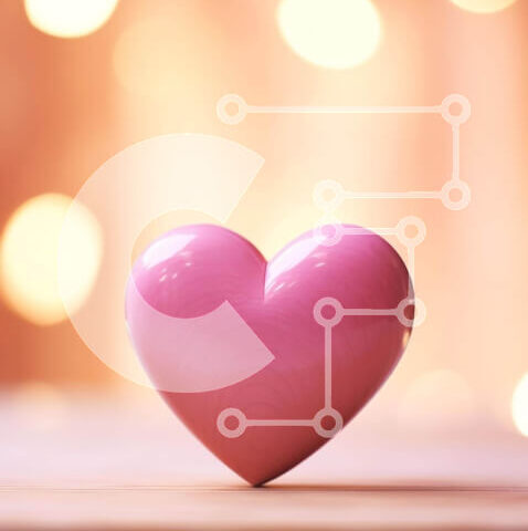 Intra Συλλεκτικό Ξύλινο Παζλ Plywood 4mm - Ροζ αντικείμενο σε σχήμα καρδιάς σε ξύλινο τραπέζι Σε Ξύλινο Κουτί - Διαστάσεις: 10x10 cm – 25 κομμάτια - Image 1