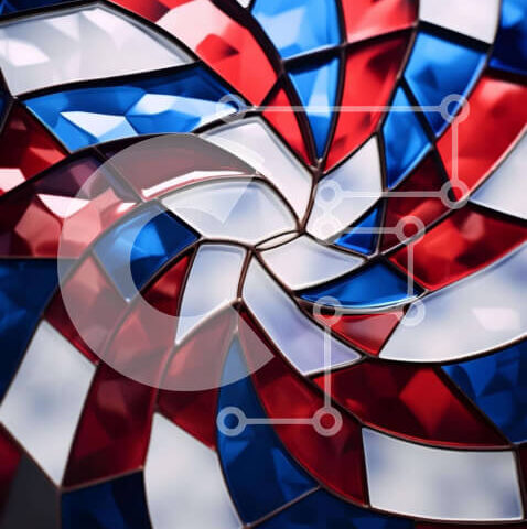 Intra Συλλεκτικό Ξύλινο Παζλ Plywood 4mm - Κυκλικό Γυάλινο Γλυπτό με Μωσαϊκά Πλακάκια Σε Ξύλινο Κουτί - Διαστάσεις Puzzle: 10x10 cm – 25 κομμάτια - Image 1