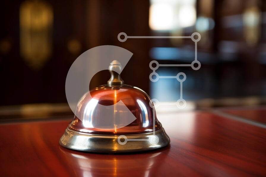 Intra Συλλεκτικό Ξύλινο Παζλ Plywood  4mm - Χρυσή καμπάνα στο τραπέζι με βελανιδιές Σε Ξύλινο Κουτί - Διαστάσεις: 10x10 cm – 25 κομμάτια