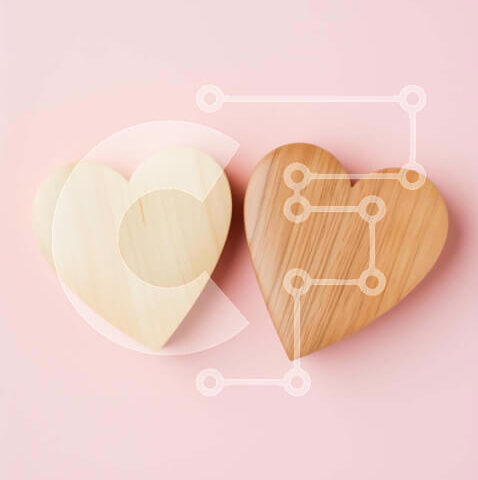 Intra Συλλεκτικό Ξύλινο Παζλ Plywood  4mm - Ξύλινα κουτιά σε σχήμα καρδιάς σε ροζ φόντο Σε Ξύλινο Κουτί - Διαστάσεις: 10x10 cm – 25 κομμάτια - Image 1
