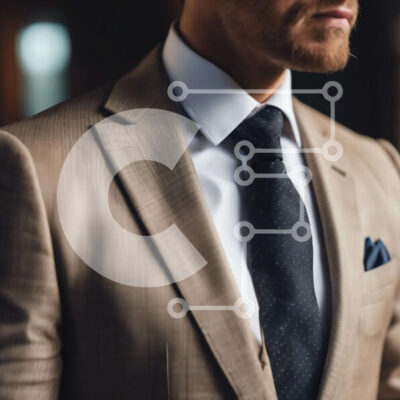 Intra Συλλεκτικό Ξύλινο Παζλ Plywood  4mm - Άνδρας με μαύρη στολή και μαύρη γραβάτα Σε Ξύλινο Κουτί - Διαστάσεις Puzzle: 10x10 cm – 25 κομμάτια - Image 1