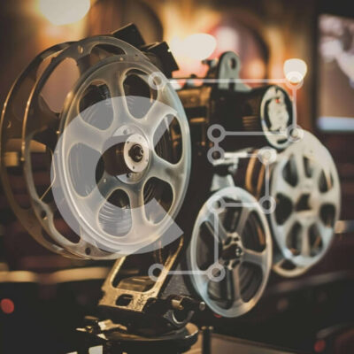 Intra Συλλεκτικό Ξύλινο Παζλ Plywood  4mm - Vintage προβολέας ταινιών και τροχοί ταινιών Σε Ξύλινο Κουτί - Διαστάσεις Puzzle: 10x10 cm – 25 κομμάτια - Image 1