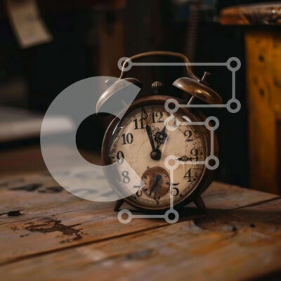 Intra Συλλεκτικό Ξύλινο Παζλ Plywood 4mm - Vintage Ξυπνητήρι ρυθμίστηκε στις 3:00 μ.μ Σε Ξύλινο Κουτί - Διαστάσεις: 10x10 cm – 25 κομμάτια - Image 1