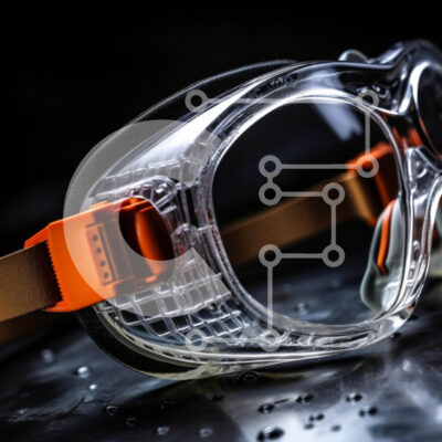 Intra Συλλεκτικό Ξύλινο Παζλ Plywood 4mm - Βιομηχανικά προστατευτικά γυαλιά Σε Ξύλινο Κουτί - Διαστάσεις Puzzle: 10x10 cm – 25 κομμάτια - Image 1