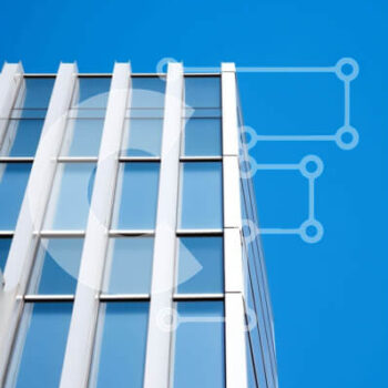 Intra Συλλεκτικό Ξύλινο Παζλ Plywood  4mm - Μοντέρνο γυάλινο κτήριο με θέα στον καθαρό ουρανό Σε Ξύλινο Κουτί - Διαστάσεις Puzzle: 10x10 cm – 25 κομμάτια - Image 1