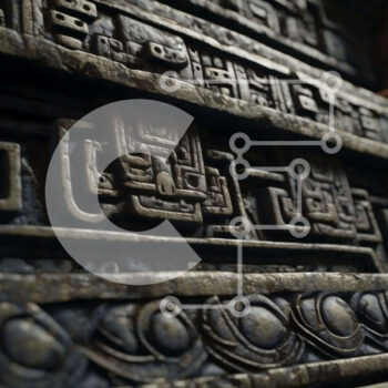 Intra Συλλεκτικό Ξύλινο Παζλ Plywood  4mm - Κοντινό πλάνο με περίτεχνα σκαλισμένο ξύλινο τοίχο Σε Ξύλινο Κουτί - Διαστάσεις Puzzle: 10x10 cm – 25 κομμάτια - Image 1