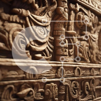 Intra Συλλεκτικό Ξύλινο Παζλ Plywood  4mm - Περίπλοκα ξυλόγλυπτα στον αρχαίο πολιτισμό Σε Ξύλινο Κουτί - Διαστάσεις Puzzle: 10x10 cm – 25 κομμάτια - Image 1