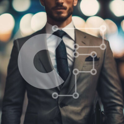 Intra Συλλεκτικό Ξύλινο Παζλ Plywood  4mm - Άνδρας με κομψό κοστούμι και γραβάτα Σε Ξύλινο Κουτί - Διαστάσεις Puzzle: 10x10 cm – 25 κομμάτια - Image 1