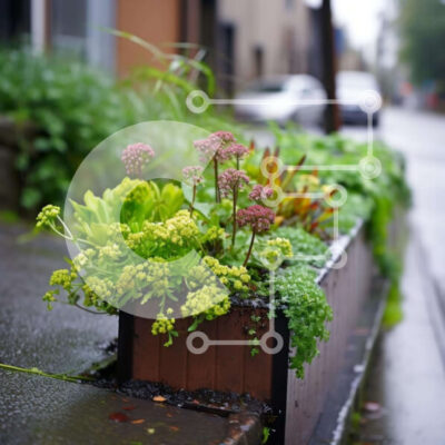 Intra Συλλεκτικό Ξύλινο Παζλ Plywood 4mm - Κουτί φυτευτή με λουλούδια και φυτά Σε Ξύλινο Κουτί - Διαστάσεις: 10x10 cm – 25 κομμάτια - Image 1