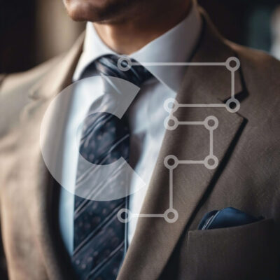 Intra Συλλεκτικό Ξύλινο Παζλ Plywood  4mm - Άνδρας με μαύρισμα στολή και ριγέ γραβάτα Σε Ξύλινο Κουτί - Διαστάσεις Puzzle: 10x10 cm – 25 κομμάτια - Image 1