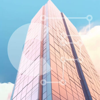 Intra Συλλεκτικό Ξύλινο Παζλ Plywood  4mm - Σύγχρονο γυάλινο κτήριο που επιπλέει στον ουρανό Σε Ξύλινο Κουτί - Διαστάσεις Puzzle: 10x10 cm – 25 κομμάτια - Image 1