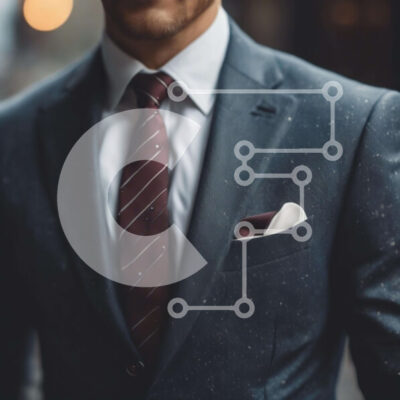 Intra Συλλεκτικό Ξύλινο Παζλ Plywood  4mm - Άνδρας με κοστούμι και γραβάτα σε αστικό περιβάλλον Σε Ξύλινο Κουτί - Διαστάσεις Puzzle: 10x10 cm – 25 κομμάτια - Image 1