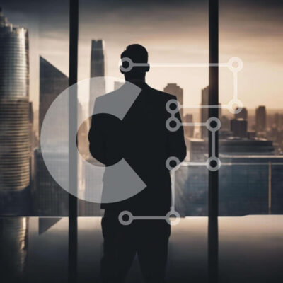 Intra Συλλεκτικό Ξύλινο Παζλ Plywood  4mm - Επιχειρηματίας σιλουέτα στο γραφείο Σε Ξύλινο Κουτί - Διαστάσεις Puzzle: 10x10 cm – 25 κομμάτια - Image 1