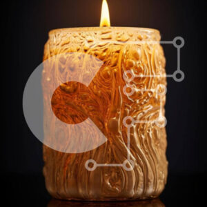 Intra Συλλεκτικό Ξύλινο Παζλ Plywood  4mm - Περίπλοκα σκαλισμένο κερί που φωτίζεται στο σκοτάδι Σε Ξύλινο Κουτί - Διαστάσεις: 10x10 cm – 25 κομμάτια