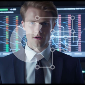 Intra Συλλεκτικό Ξύλινο Παζλ Plywood  4mm - Επιχειρηματίας που αναλύει τα οικονομικά δεδομένα Σε Ξύλινο Κουτί - Διαστάσεις Puzzle: 10x10 cm – 25 κομμάτια - Image 1