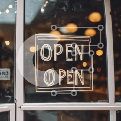 Intra Συλλεκτικό Ξύλινο Παζλ Plywood  4mm - Ανοίξτε το Sign on Glass Window Σε Ξύλινο Κουτί - Διαστάσεις Puzzle: 10x10 cm – 25 κομμάτια - Image 1