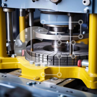 Intra Συλλεκτικό Ξύλινο Παζλ Plywood 4mm - Μηχανή κοπής μετάλλων σε λειτουργία Σε Ξύλινο Κουτί - Διαστάσεις Puzzle: 10x10 cm – 25 κομμάτια - Image 1