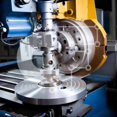 Intra Συλλεκτικό Ξύλινο Παζλ Plywood  4mm - Φρέζα μετάλλων δίσκων σε βιομηχανικό περιβάλλον Σε Ξύλινο Κουτί - Διαστάσεις Puzzle: 10x10 cm – 25 κομμάτια - Image 1