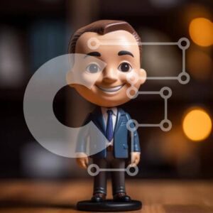 Intra Συλλεκτικό Ξύλινο Παζλ Plywood  4mm - Ειδώλιο Bobblehead με επαγγελματικό ντύσιμο Σε Ξύλινο Κουτί - Διαστάσεις Puzzle: 10x10 cm – 25 κομμάτια