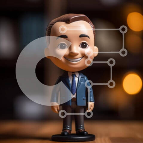 Intra Συλλεκτικό Ξύλινο Παζλ Plywood 4mm - Ειδώλιο Bobblehead με επαγγελματικό ντύσιμο Σε Ξύλινο Κουτί - Διαστάσεις Puzzle: 10x10 cm – 25 κομμάτια - Image 1