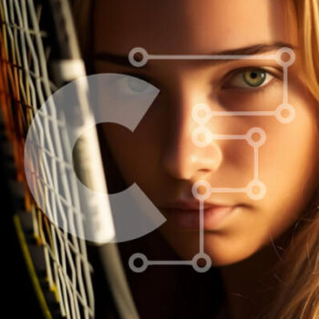 Intra Συλλεκτικό Ξύλινο Παζλ Plywood  4mm - Νεαρή γυναίκα που παίζει τένις Σε Ξύλινο Κουτί - Διαστάσεις Puzzle: 10x10 cm – 25 κομμάτια - Image 1