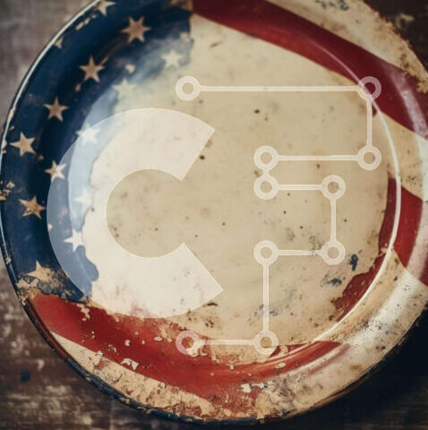 Intra Συλλεκτικό Ξύλινο Παζλ Plywood  4mm - Πατριωτικό πιάτο σε ξύλινο τραπέζι Σε Ξύλινο Κουτί - Διαστάσεις: 10x10 cm – 25 κομμάτια - Image 1